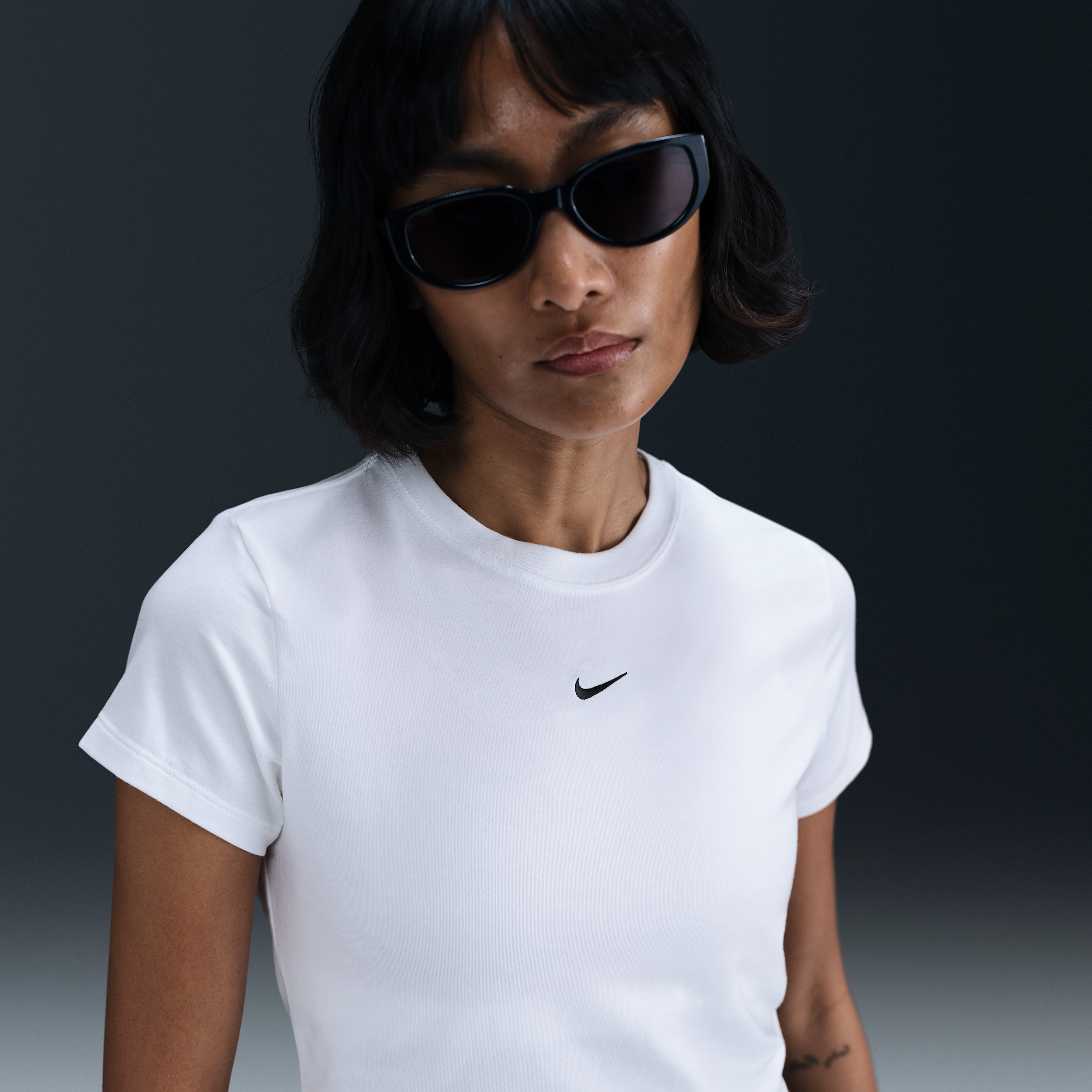 Women's Nike Sportswear Chill Knit Cropped T-Shirt in White | HF9538-101 | Nike (US)