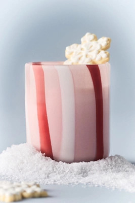 Ribbon Stripe Holiday Icon Juice Glass | Anthropologie (US)