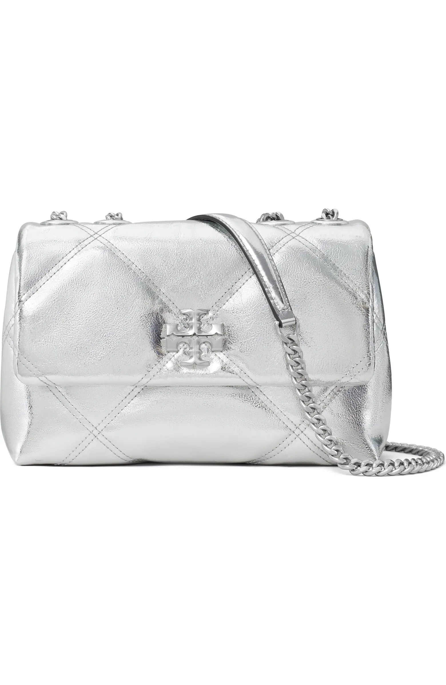 Small Kira Quilted Metallic Leather Shoulder Bag | Nordstrom