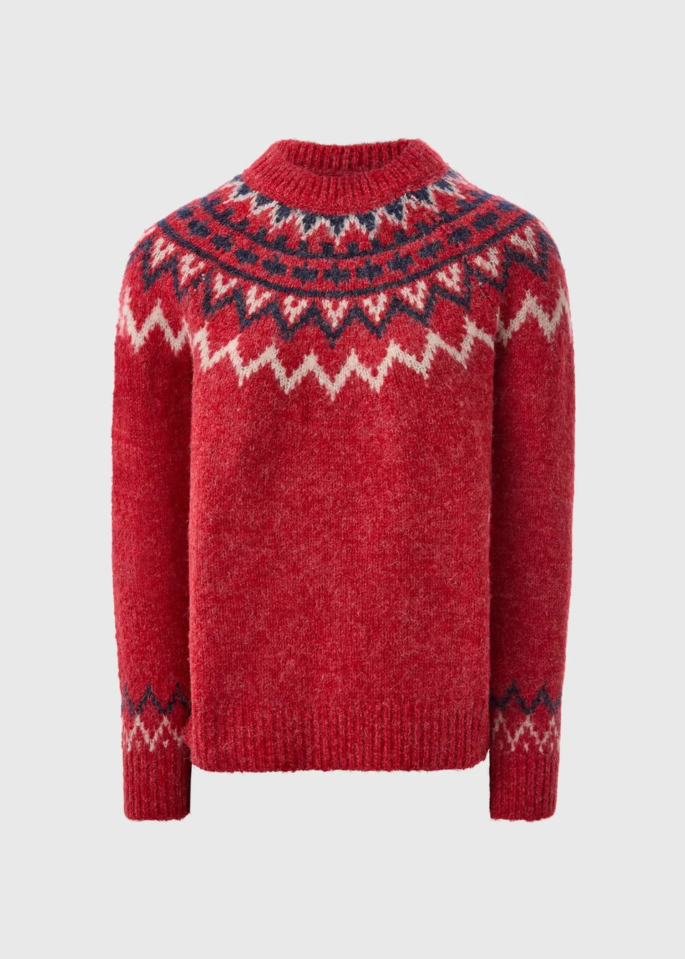Red Fairisle Knit Jumper | Matalan (UK)