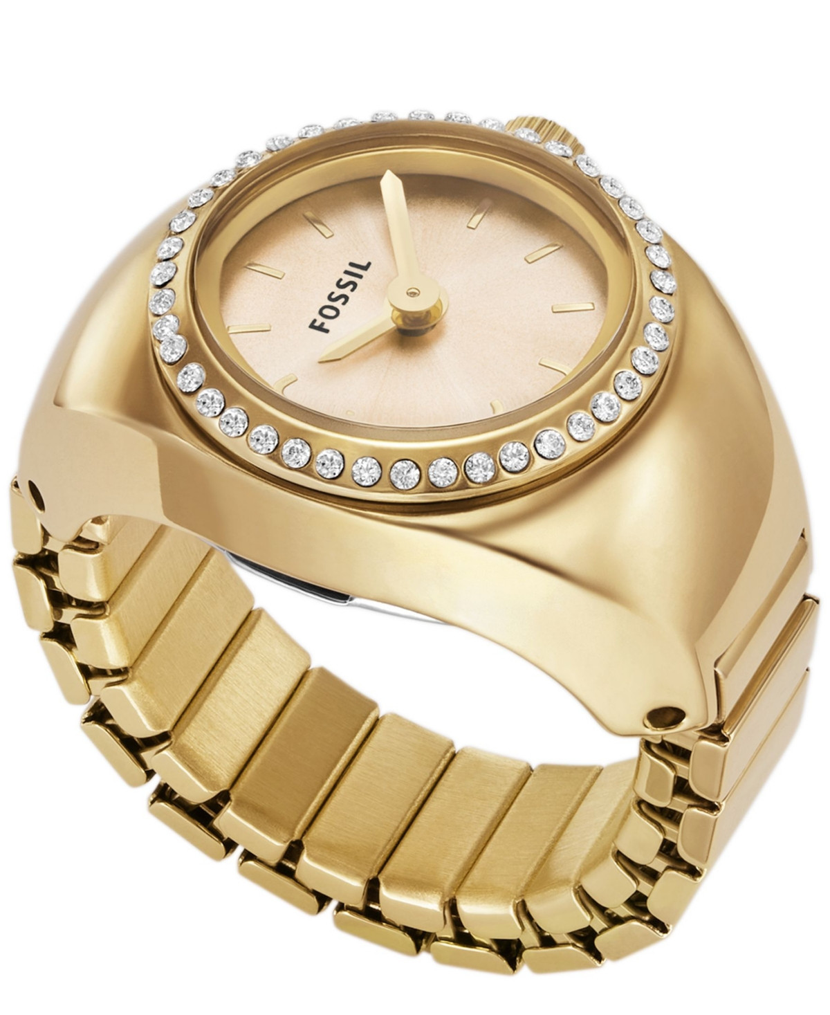 Fossil Women's Watch Ring Two-Hand Gold-Tone Stainless Steel 15mm - Gold-Tone | Macy's