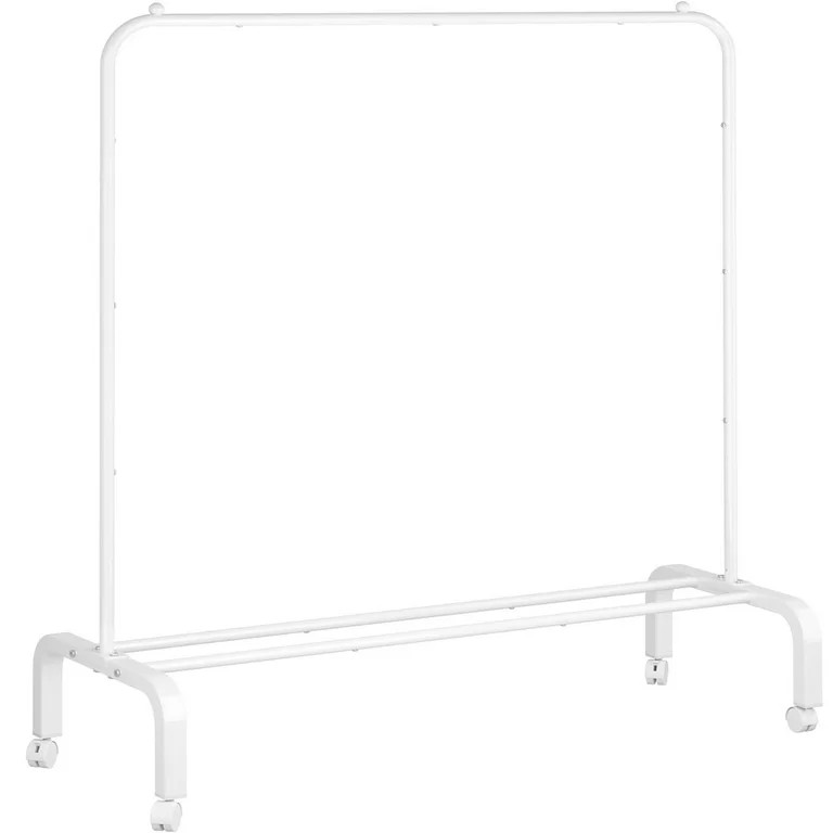 HUIMART Metal Clothing Rack 51" Garment Rack with Wheels and Bottom Shelf for Hanging Clothes Coa... | Walmart (US)