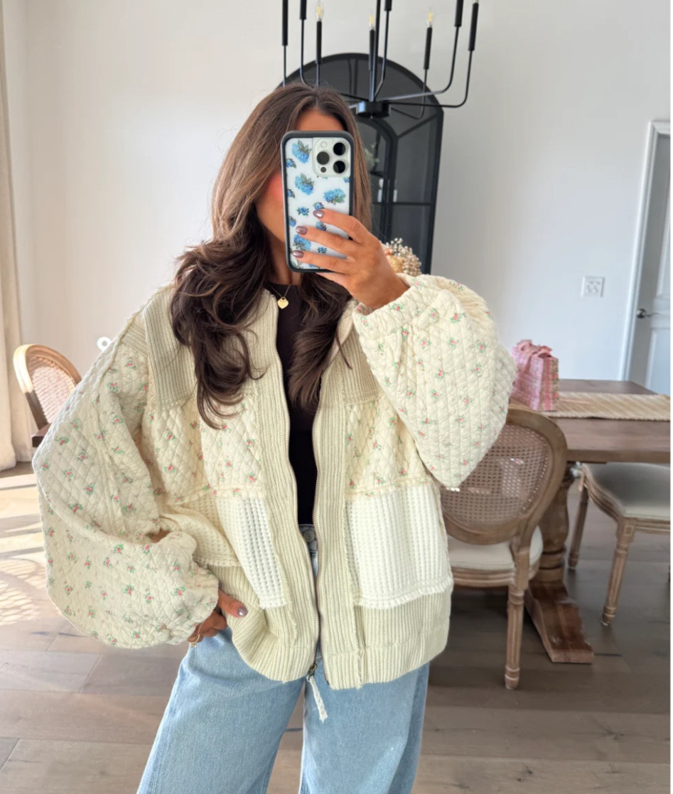 Bring texture and charm to your fall style with this floral patchwork full-zip jacket — a cozy statement piece that’s as unique as it is timeless.

#LTKTravel #LTKSeasonal #LTKStyleTip