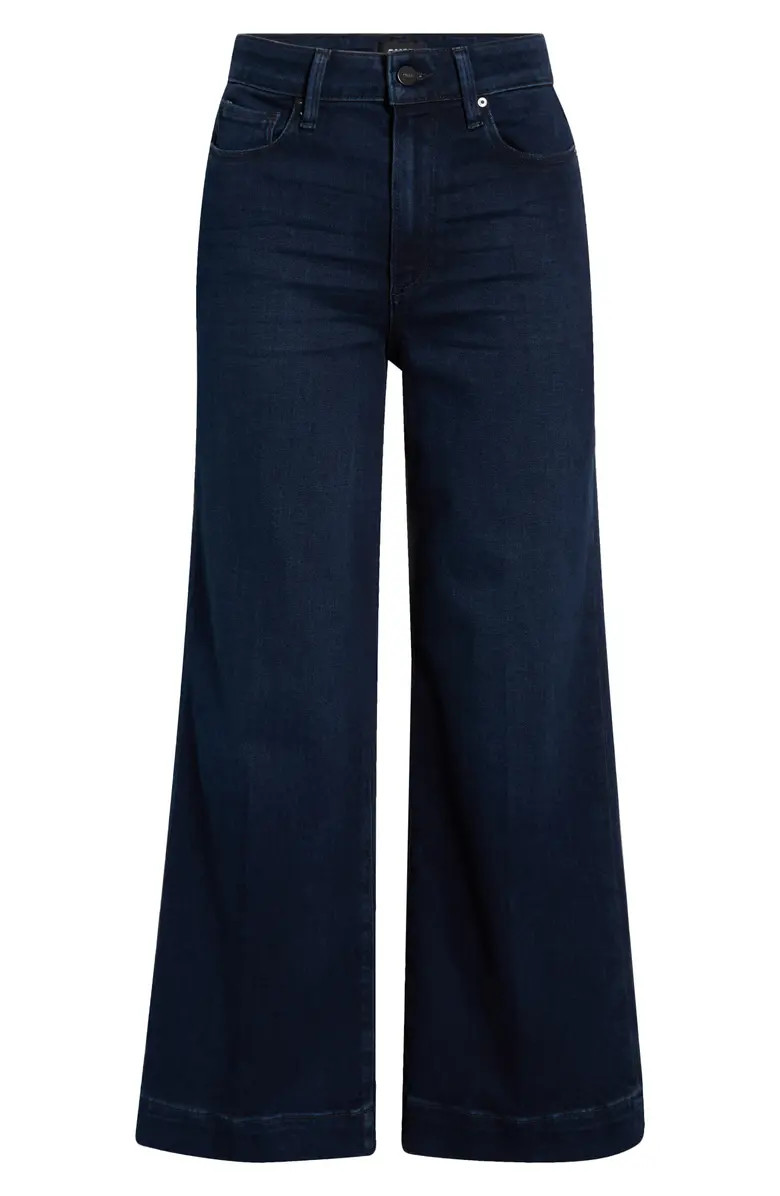 PAIGE Anessa High Waist Ankle Wide Leg Jeans | Nordstrom | Nordstrom