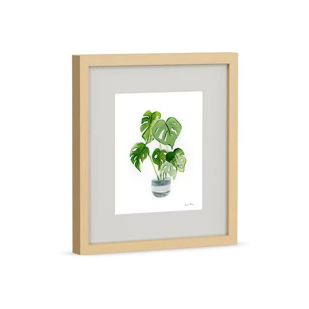 MoDRN Natural Boho Green House Plant Framed Art Print | Walmart (US)