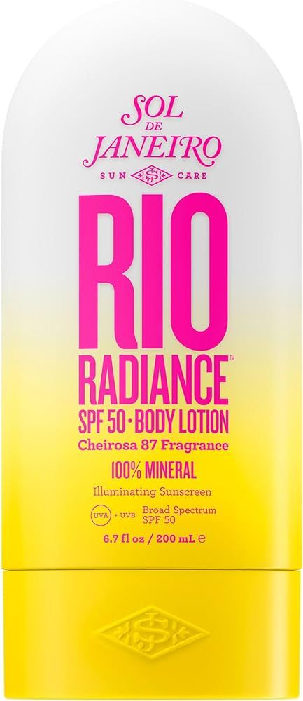 Sol de Janeiro Rio Radiance Body Lotion 100% Mineral UVA/UVB Broad Spectrum SPF 50 | Amazon (US)