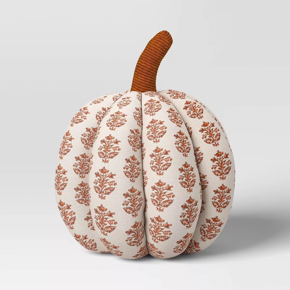 Block Print Shaped Pumpkin Throw Pillow Neutral/Orange - Threshold™ | Target