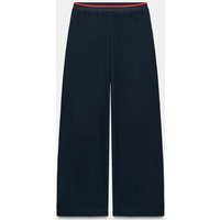 Zara - Soft Contrast-Stripe Pants - Blue - L - Woman | Zara US