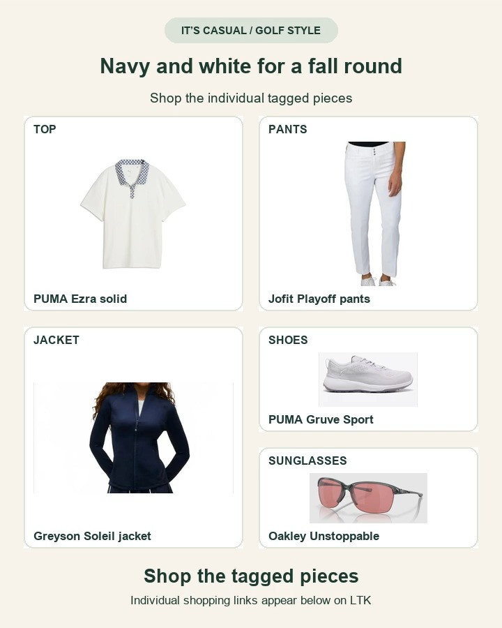 Navy and white for a fall round. Shop the exact tagged pieces. Styling pieces in retailer photos are not separately tagged. Affiliate links: I may earn a commission. Music: Wallpaper by Kevin MacLeod (incompetech.com). Licensed under CC BY 4.0: https://creativecommons.org/licenses/by/4.0/. Edited to 15 seconds; volume adjusted and fades added. 

 #LTKActive