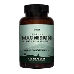 Natural Rhythm Triple Calm Magnesium 150 mg - 120 Capsules – Magnesium Supplement with Magnesium Gly | Amazon (US)