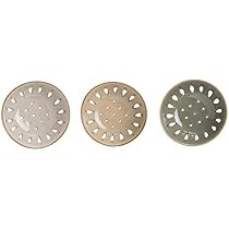 5" Round x 2"H Stoneware Berry Bowl Colander, Set of 3 | Amazon (US)