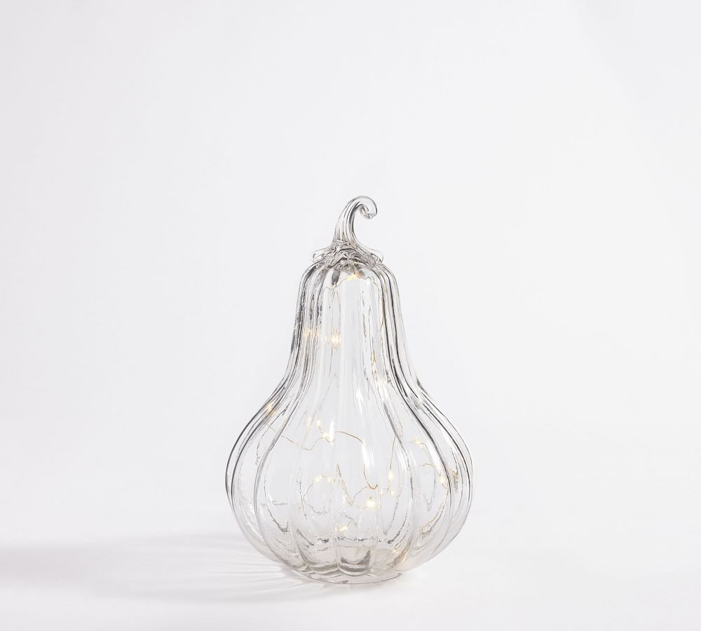 Pumpkin & Gourd Handcrafted Recycled Glass Cloches | Pottery Barn (US)