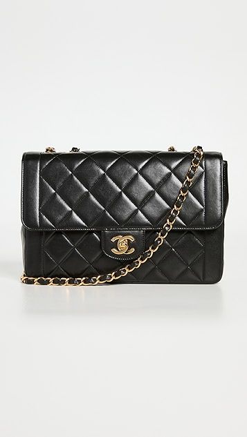 Chanel Black Lambskin Bordertab | Shopbop