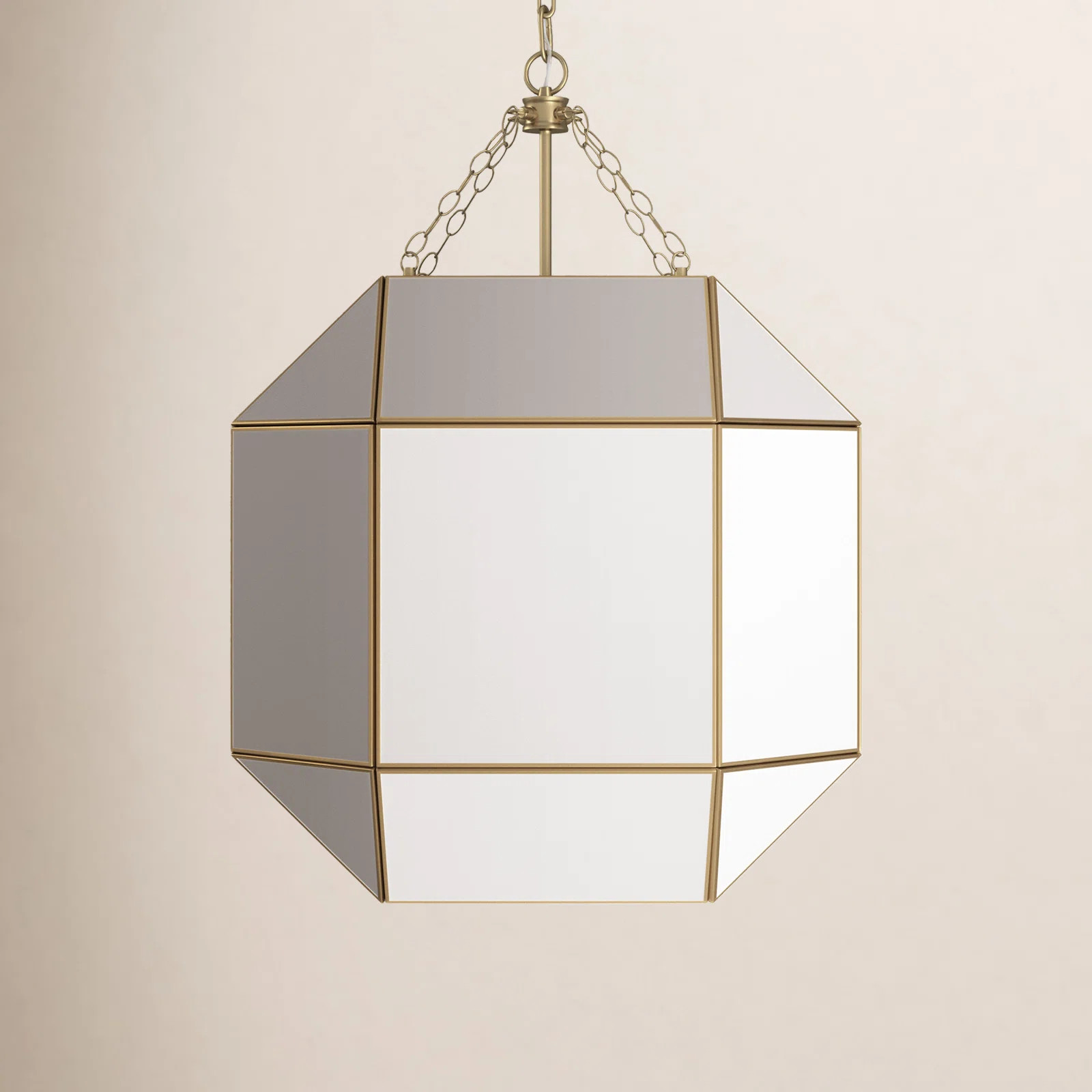 Reid 4 Light Glass Dimmable Pendant | Birch Lane