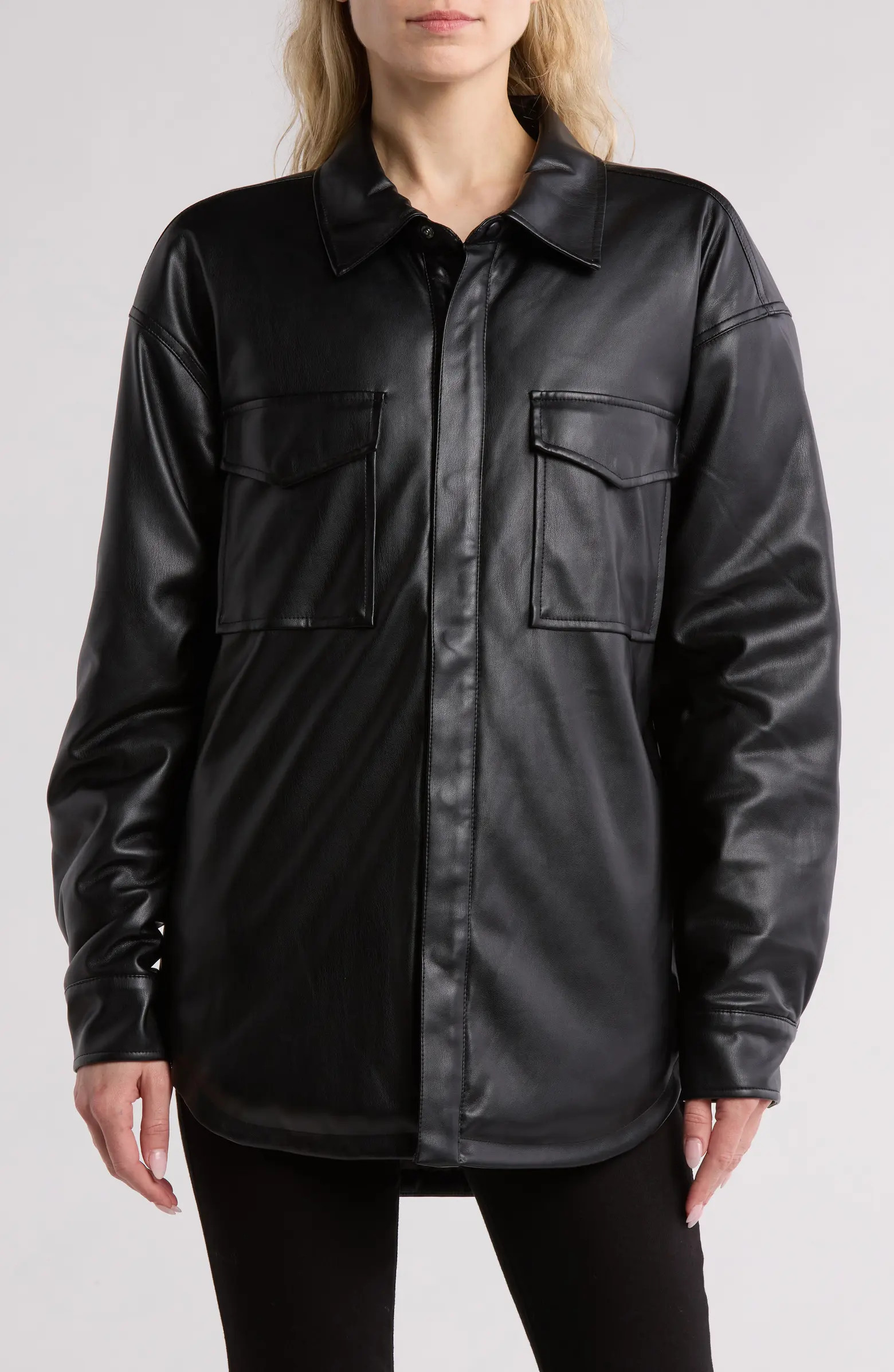 Better Than Leather Shirt Jacket | Nordstrom Rack