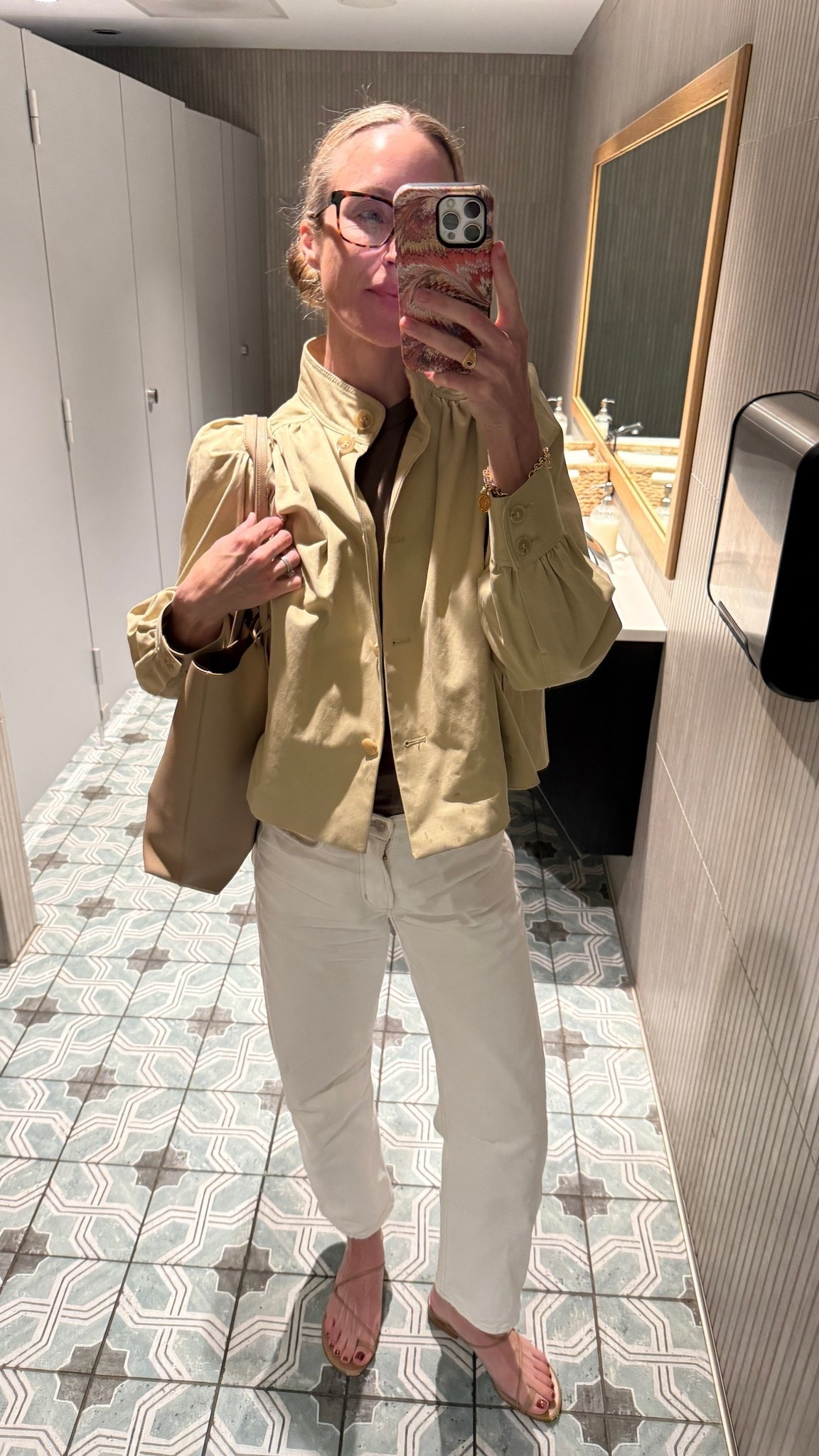 S JCrew tee, H&M jacket last season (new version linked), jeans 25, sandals TTS (similar for less linked)

#LTKgrwm #LTKootd #LTKSeasonal
