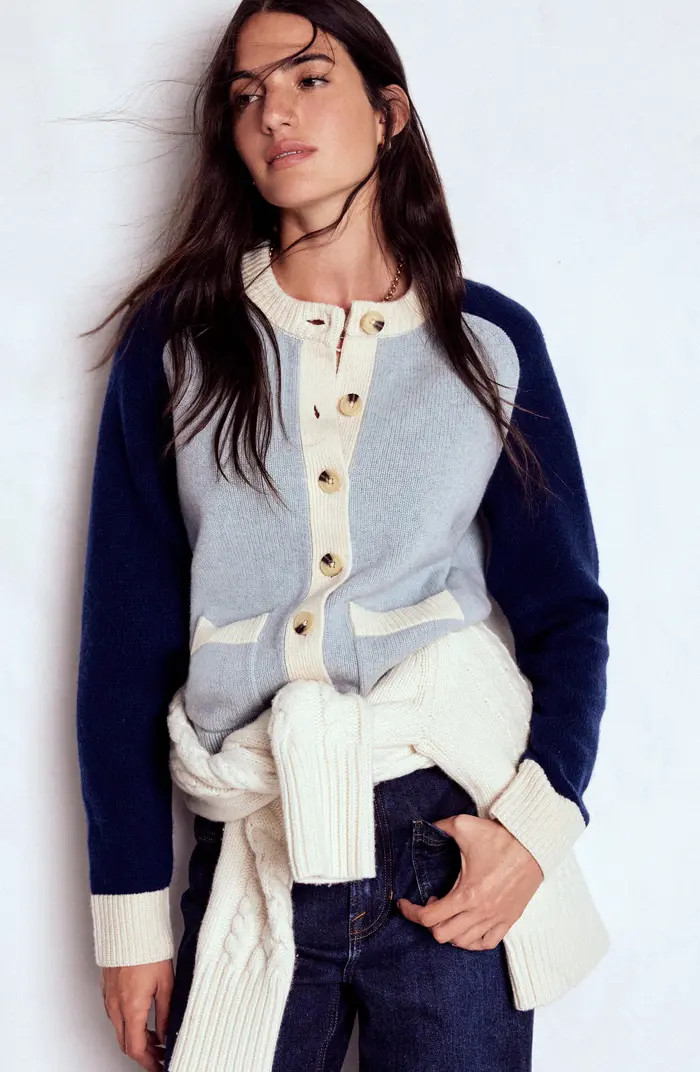 Boden Marion Colorblock Wool Cardigan | Nordstrom | Nordstrom