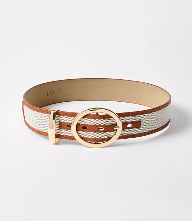 Wide Canvas Belt | LOFT