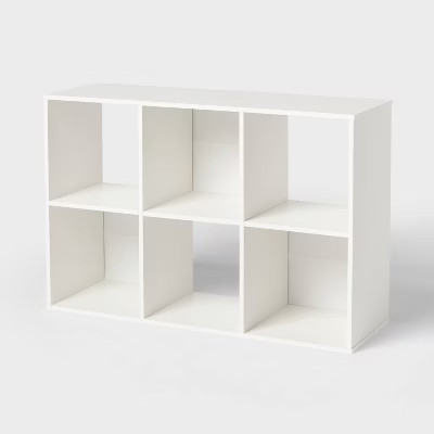 11" 6 Cube Book Shelf White - Brightroom™ | Target
