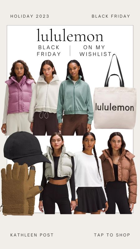 Lululemon Black Friday is here!! What’s on my wishlist from the sale! #kathleenpost #lululemon

#liketkit #LTKCyberWeek #LTKSeasonal #LTKsalealert
@shop.ltk