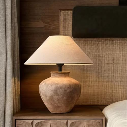 Contemporary Ceramic Table Lamp American Retro Creativity Living Room Bedroom Study Villa Hotel Homestay Decoration Desk Light (Style 41) | Amazon (US)
