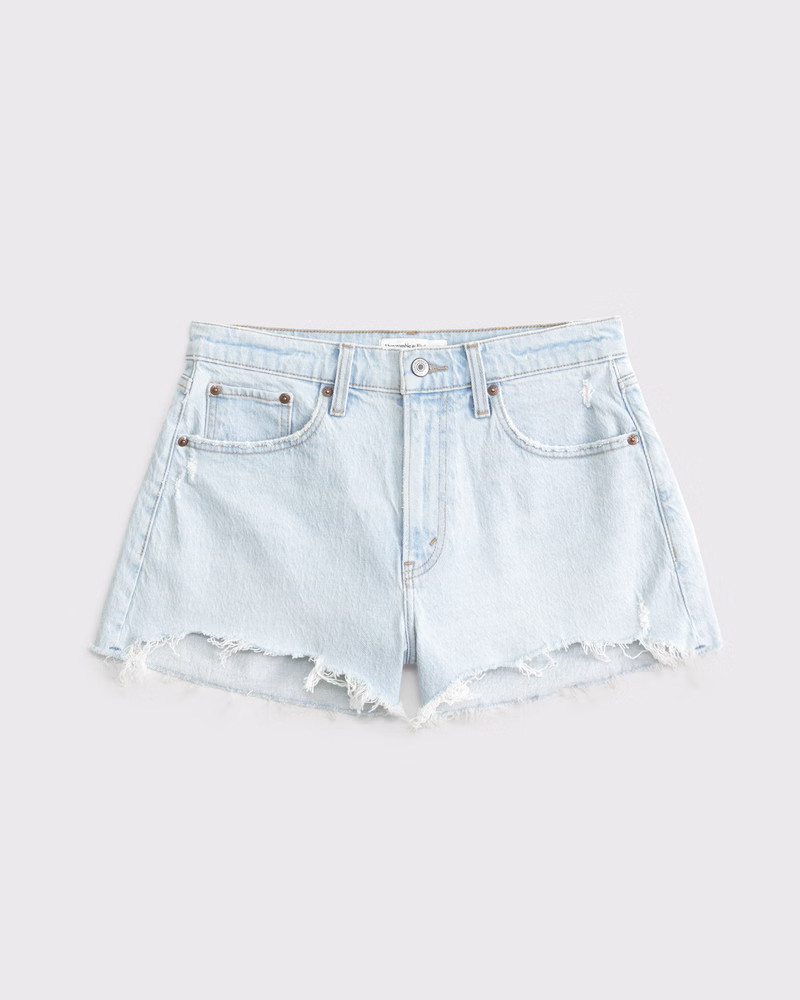 Curve Love High Rise Mom Short | Abercrombie & Fitch (US)