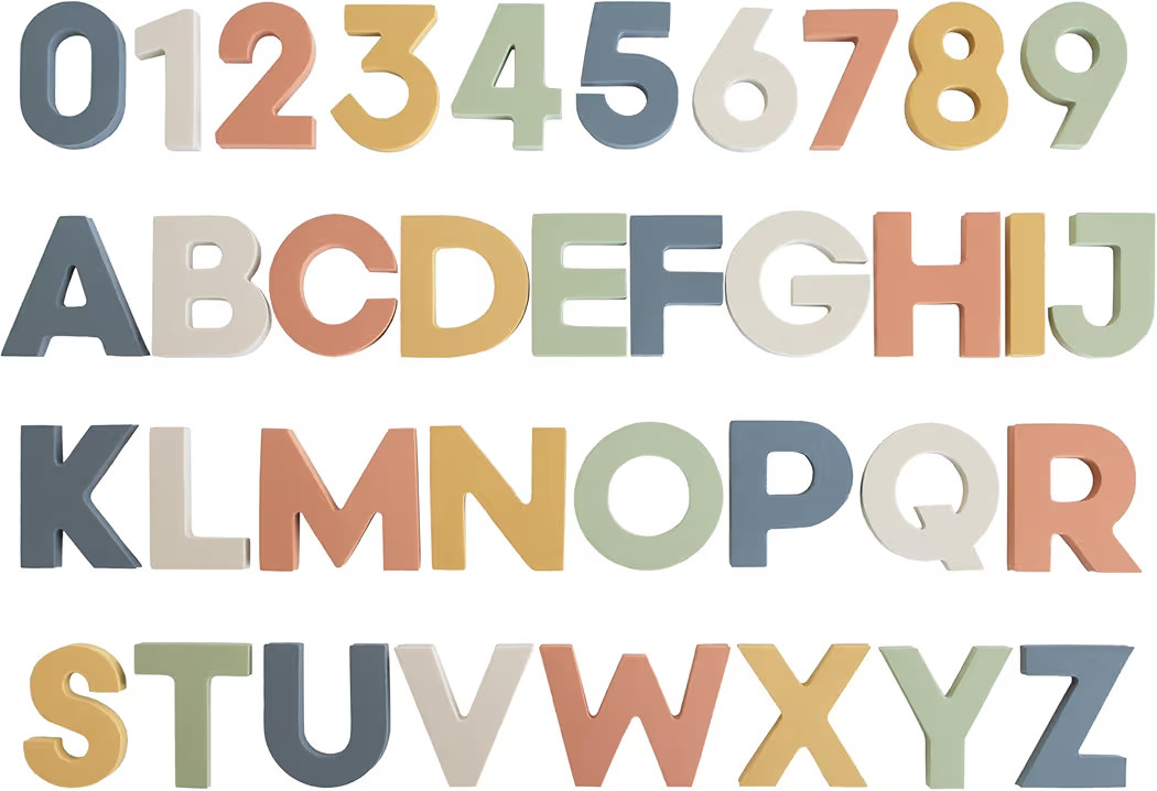 mushie Foam Letters & Numbers Bath Play Set (Sol) | 26 Pieces for Ages 3 Years+ | Floating Foam f... | Amazon (US)