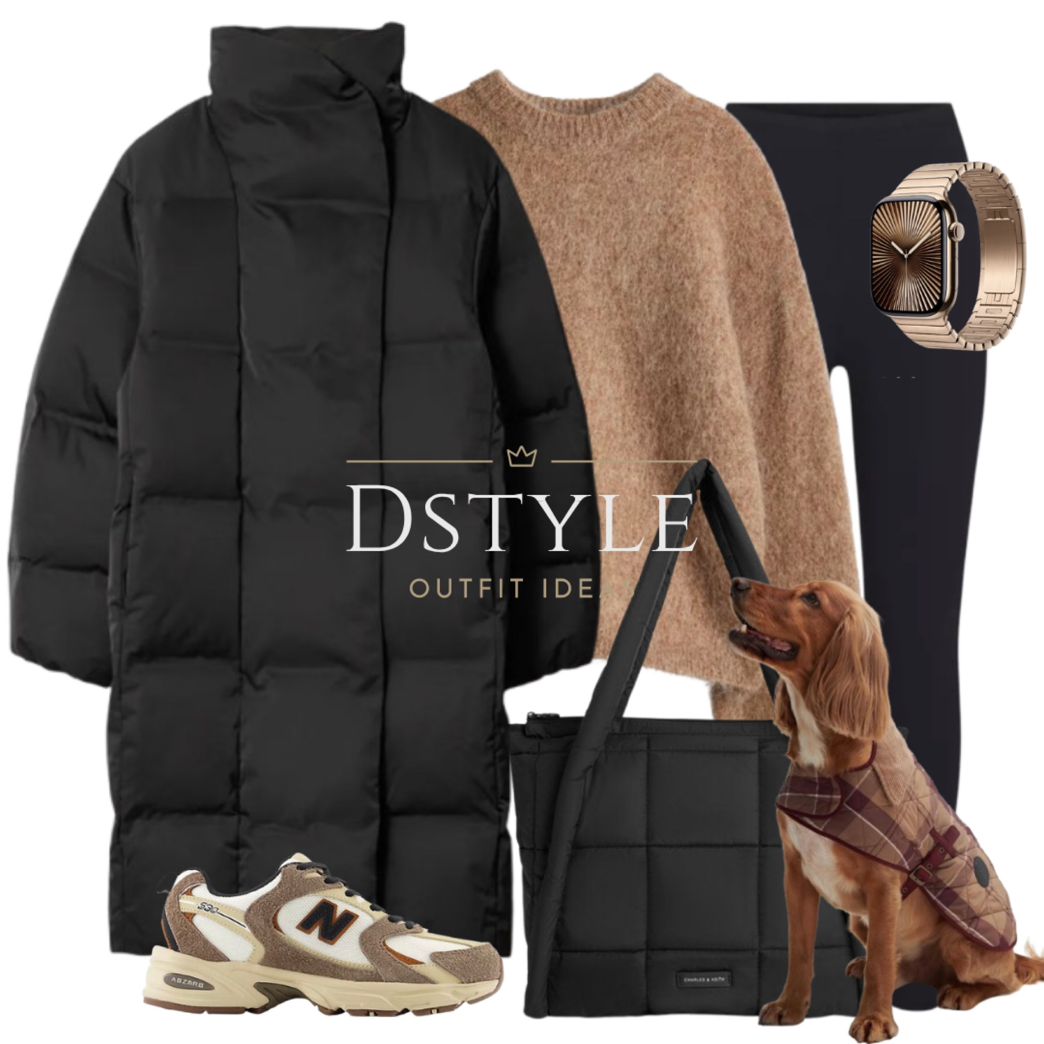 Black padded coat, puffer coat, puffer jacket, dark beige oversized mohair-blend sweater/jumper, black leggings, nylon quilted puffy tote bag, New Balance 530 sneakers/ trainers

#LTKStyleTip #LTKTravel #LTKShoeCrush