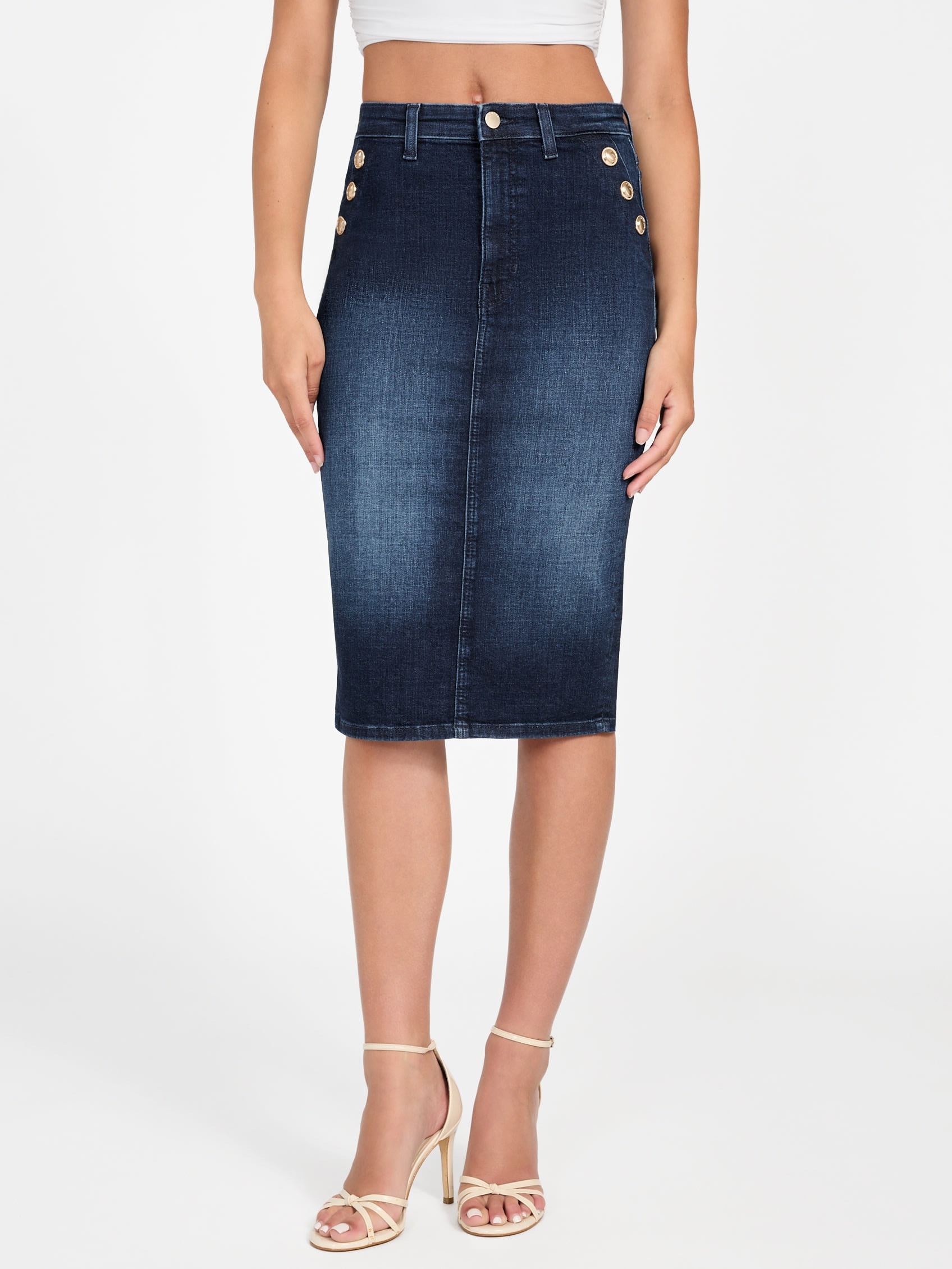 GUESS Eco Riley Denim Pencil Skirt | Guess (US)