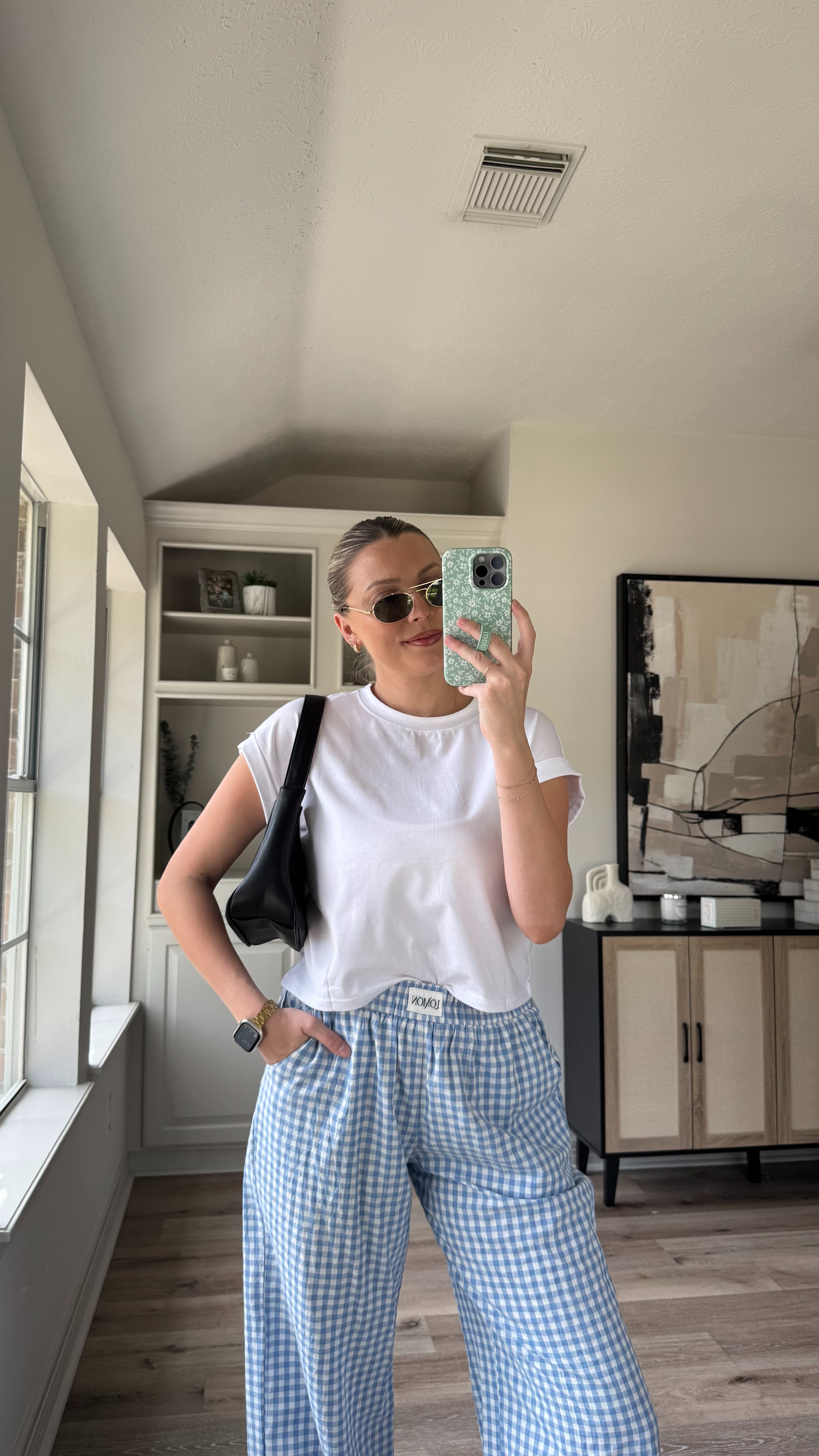 Casual Spring Outfit | If you love the boxer shorts trend, these are the pants version and they are so cute. Wearing size M in the pants and top.  

 

#LTKStyleTip