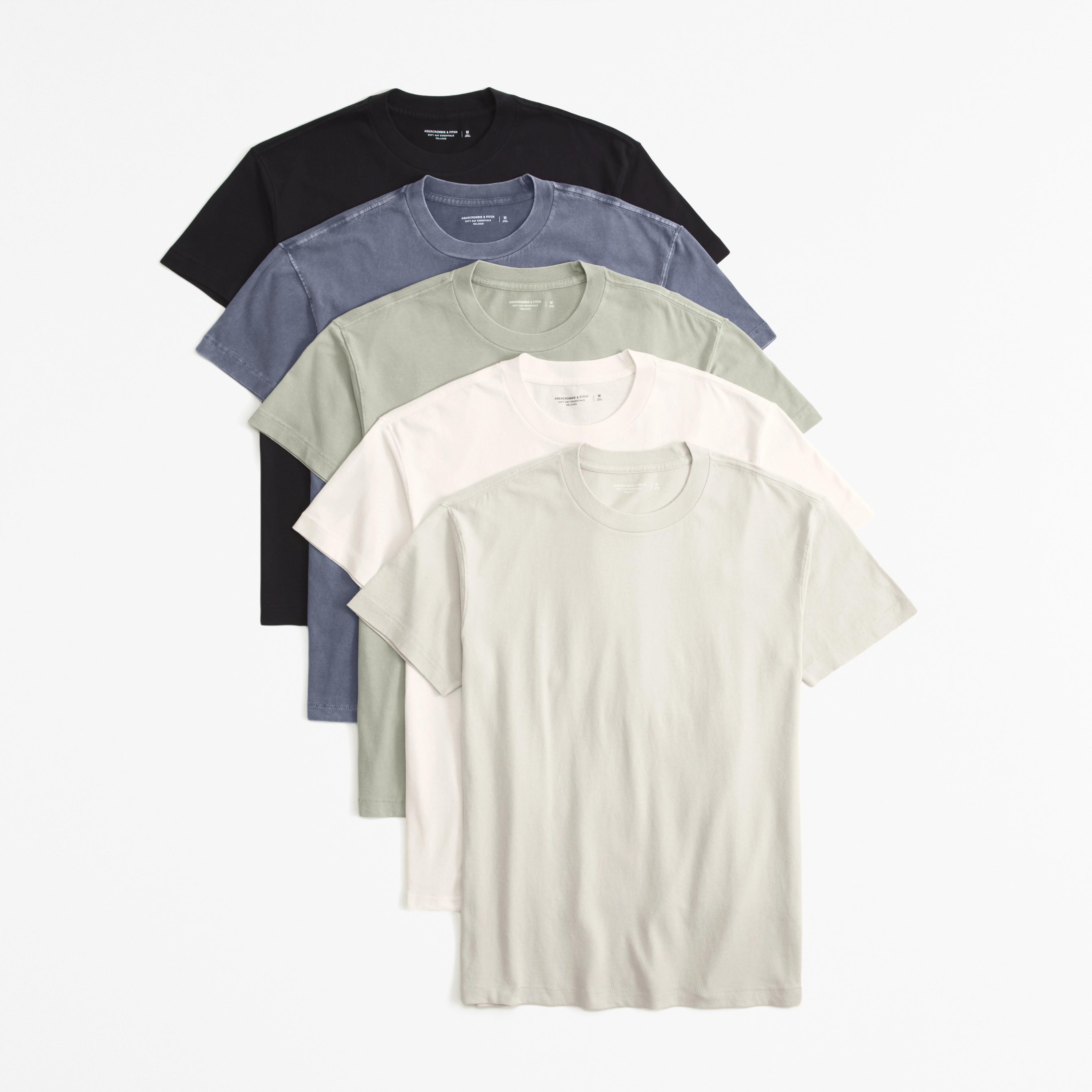 5-Pack Relaxed Essential Tees | Abercrombie & Fitch (US)