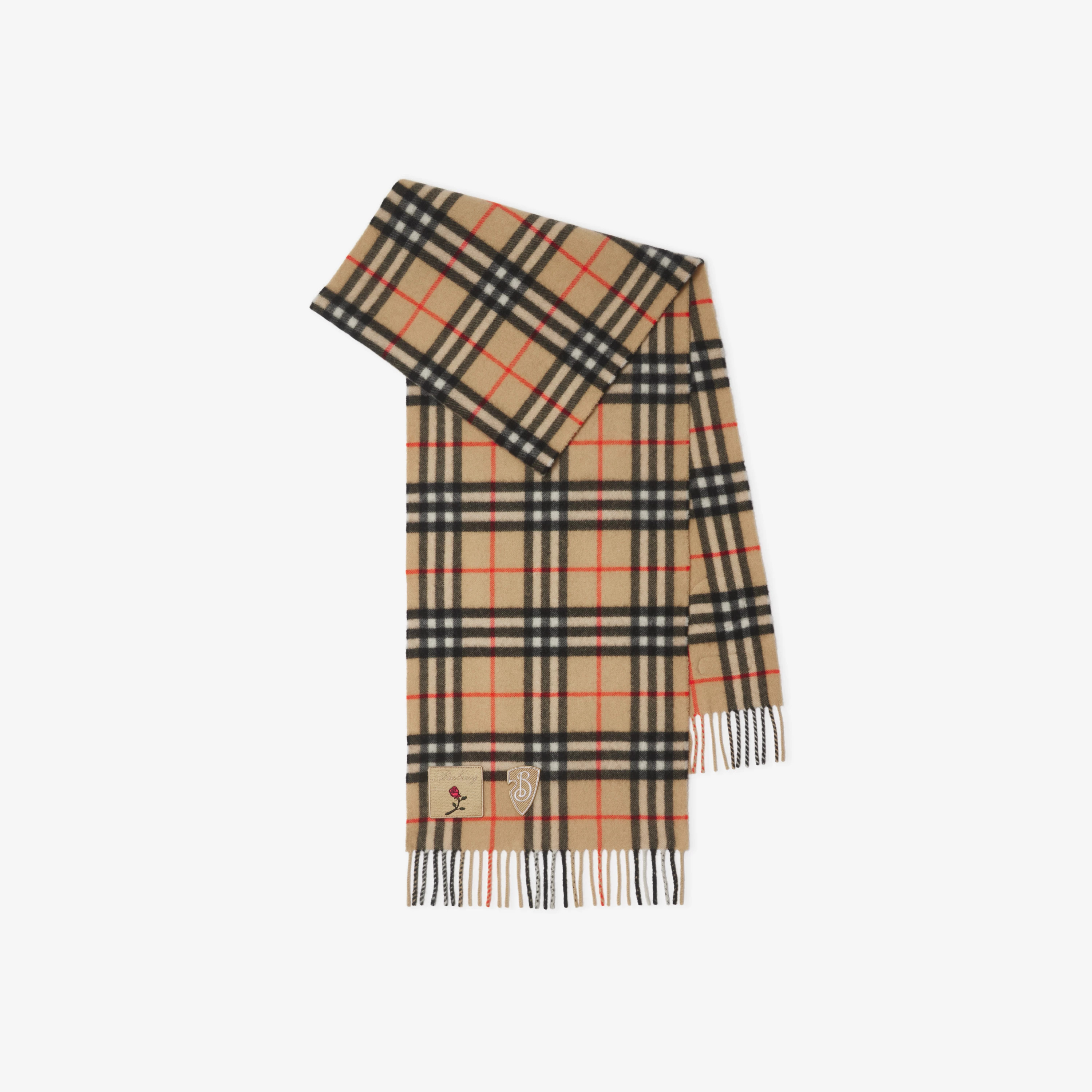 Badge Check Cashmere Scarf | Burberry (US)