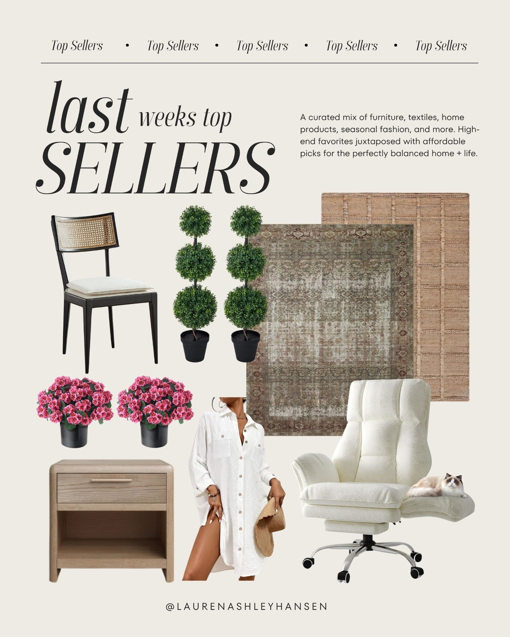 A curated mix of furniture, textiles, home products, seasonal fashion, and more. High-end favorites juxtaposed with affordable picks for the perfectly balanced home + life.

#LTKHome