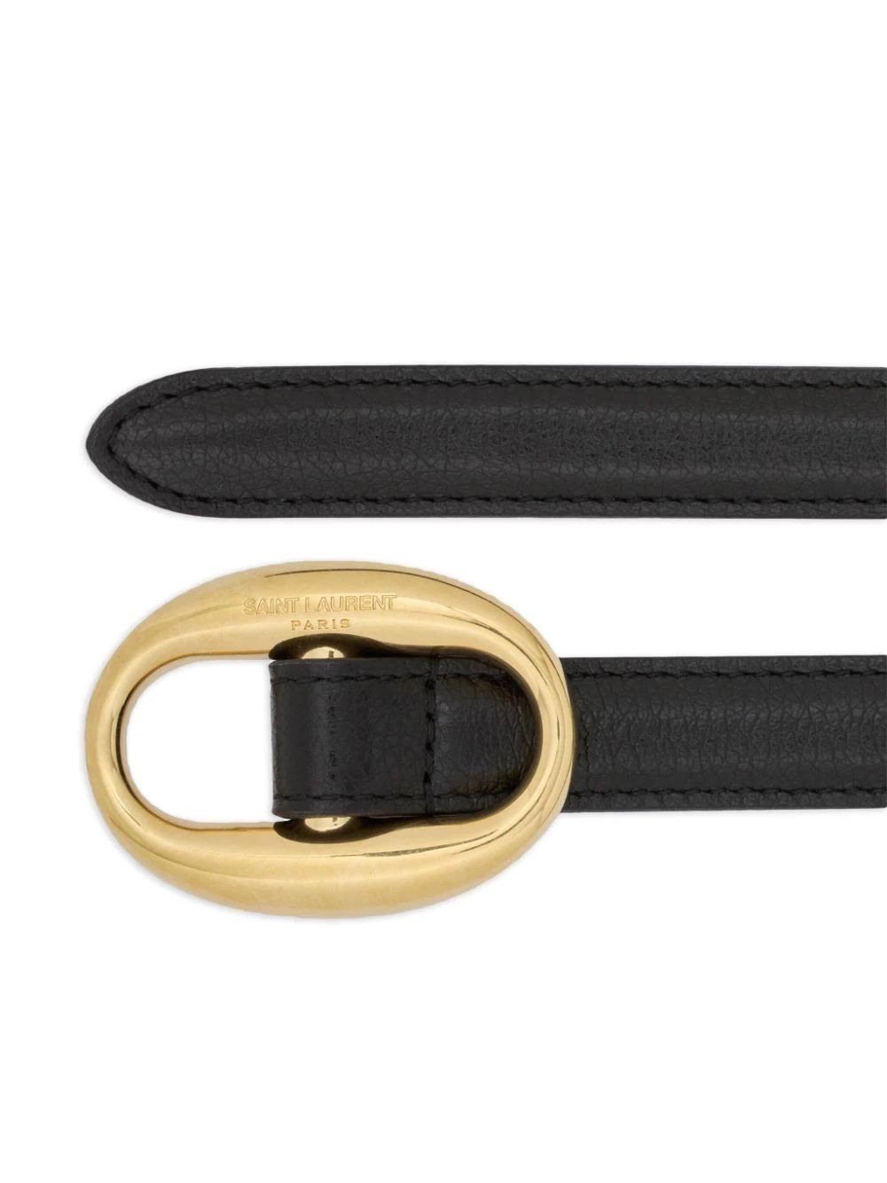 oval-buckle leather belt | Farfetch Global