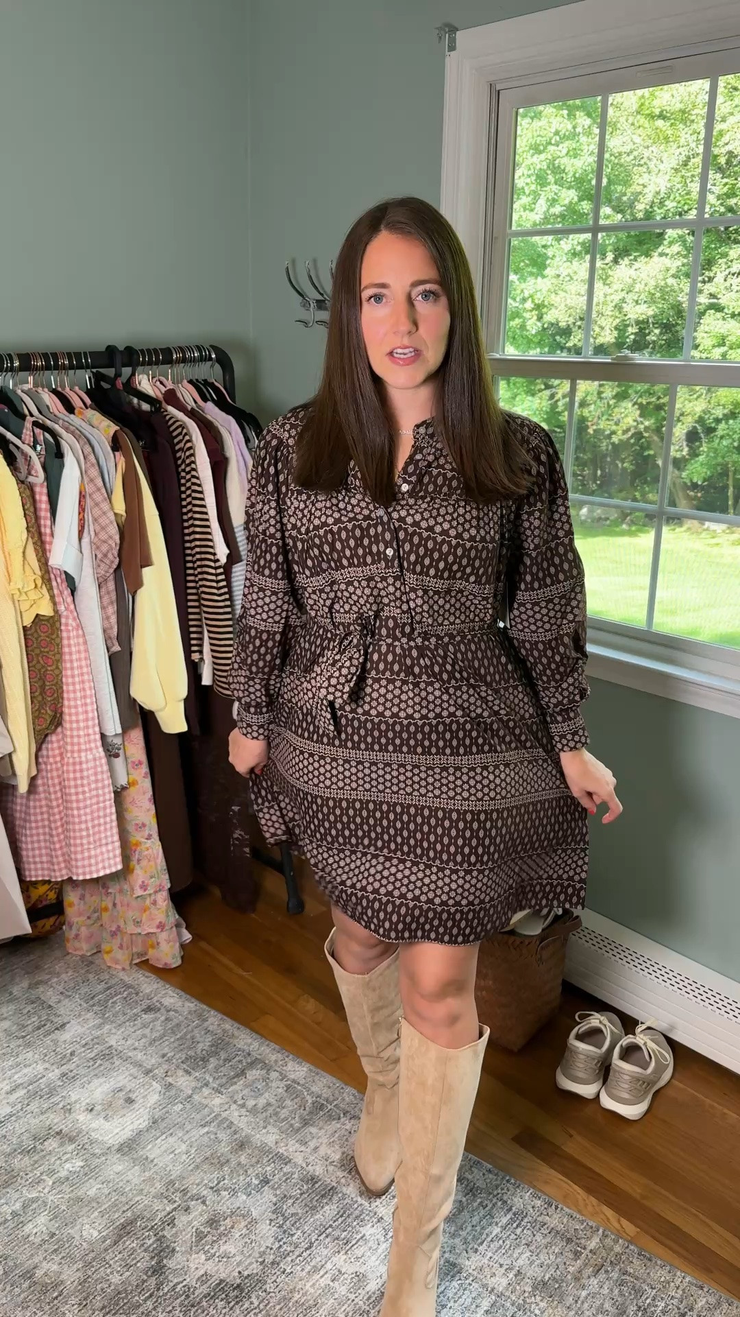 So impressed with this dress!! Absolutely stunning pattern & color! I’m wearing size small

#LTKWorkwear #LTKootd