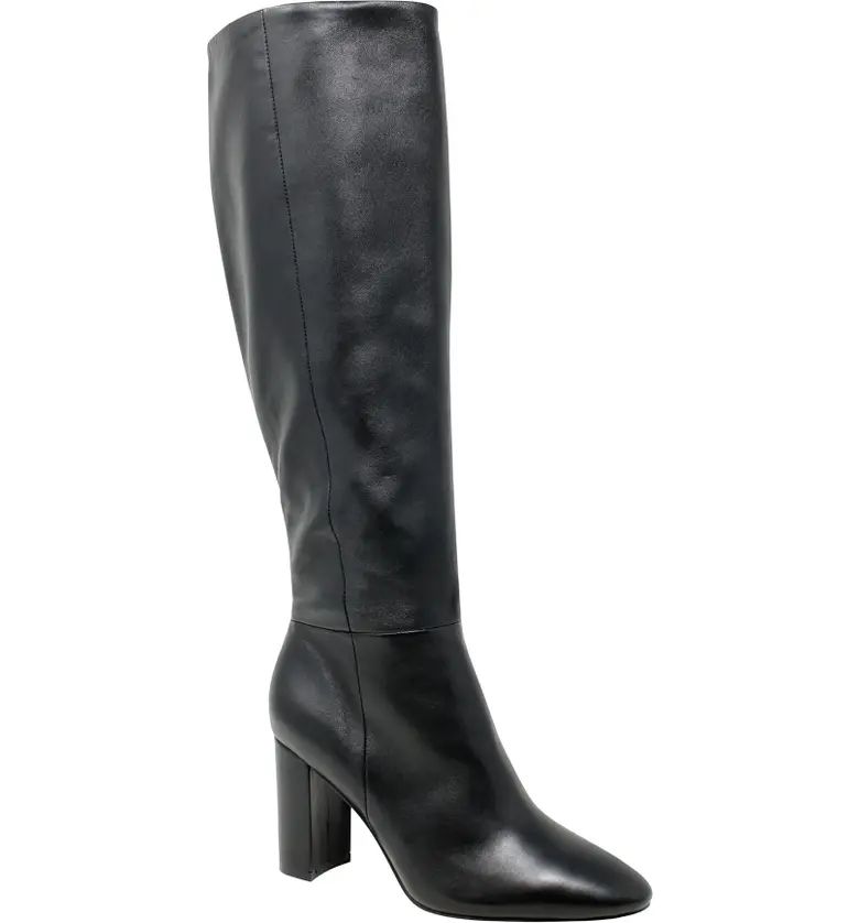 Brilliant Tall Leather Block Heel Boot | Nordstrom Rack