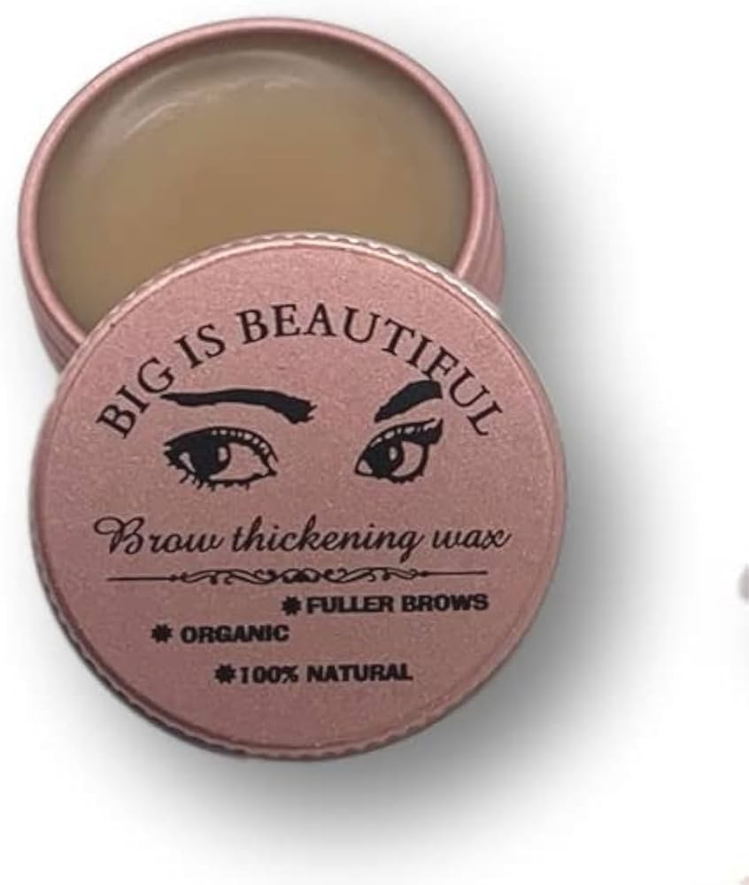 BIG IS BEAUTIFUL! Natural Eyebrow and Eyelash Re-Growth Wax. Organic. Stimulates Hair Growth. Hai... | Amazon (US)