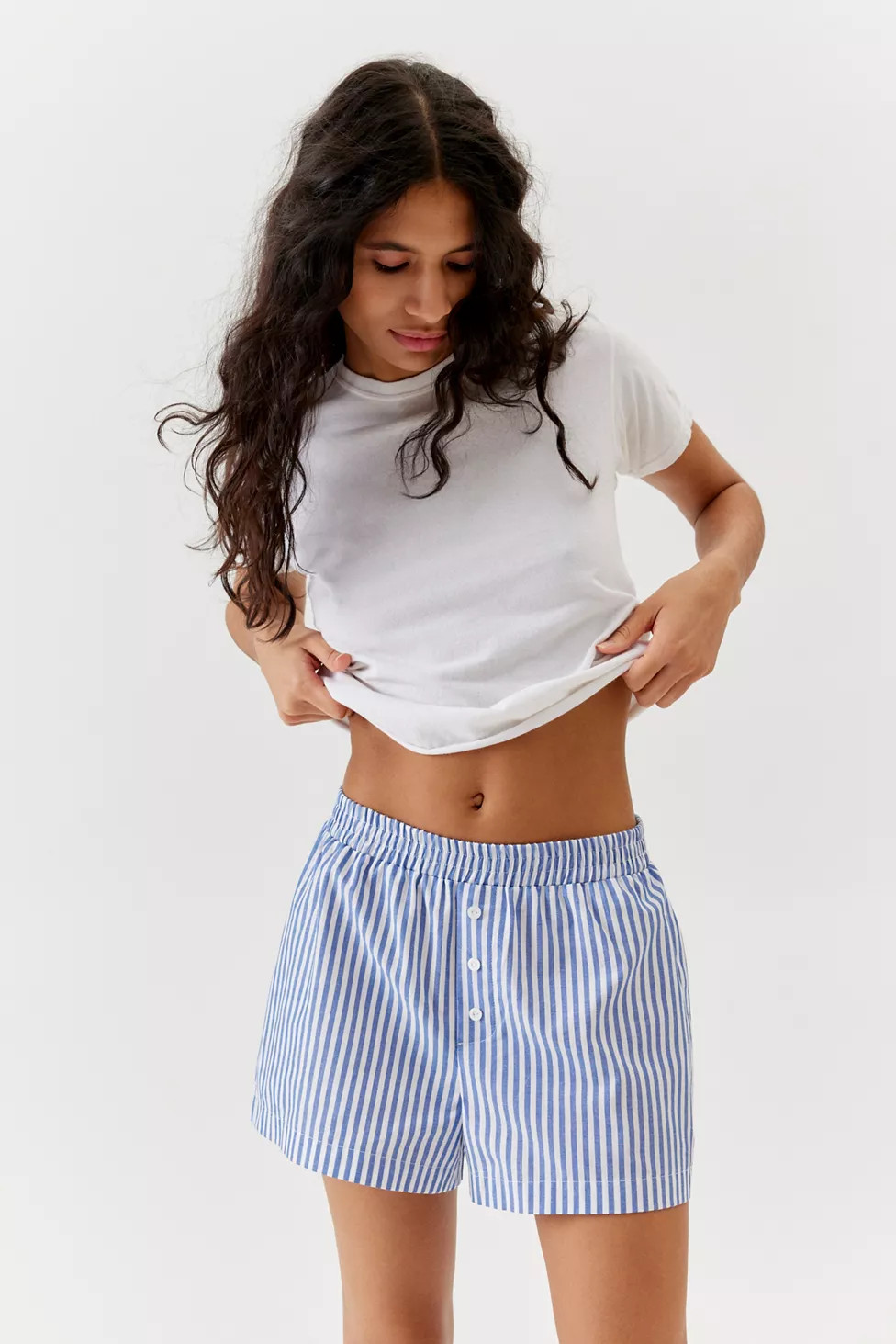 Urban Renewal Remnants Made In LA Button Front Boxer Short | Urban Outfitters (US and RoW)