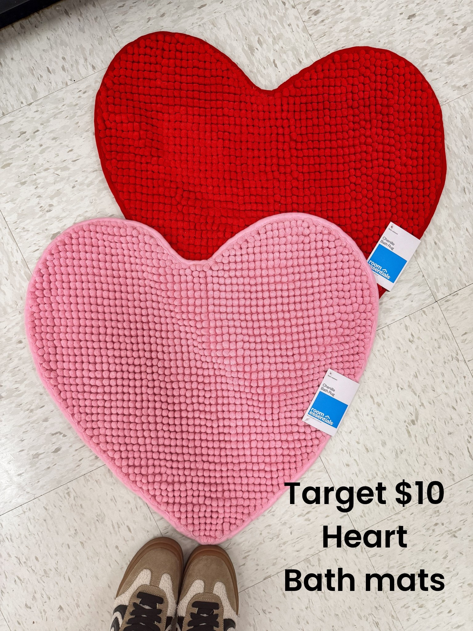 Stoppp these are the cutest Target heart bath mats ever 😍 and they’re only $10 each! The perfect little way to add a fun pop of color and personality to your bathroom without doing a full refresh.

I love how soft and cozy these are underfoot—great for kids’ bathrooms, guest baths, dorm rooms, powder rooms, or even a fun Valentine-inspired touch all year long. They come in the sweetest heart shape and instantly make your space feel more playful and pulled together.

If you’re into affordable home finds, Target décor, and easy ways to refresh your home on a budget, these are such a good grab 🤍

#TargetFinds #TargetHome #BathroomDecor #HeartDecor #AffordableHome #BudgetFriendlyFinds #HomeStyle #CuteHomeDecor #BathroomRefresh #ValentinesDecor #KidsBathroom #GuestBathIdeas #DormDecor #TargetStyle #HomeFinds #Under10Finds #FunHomeStyle #EverydayDecor