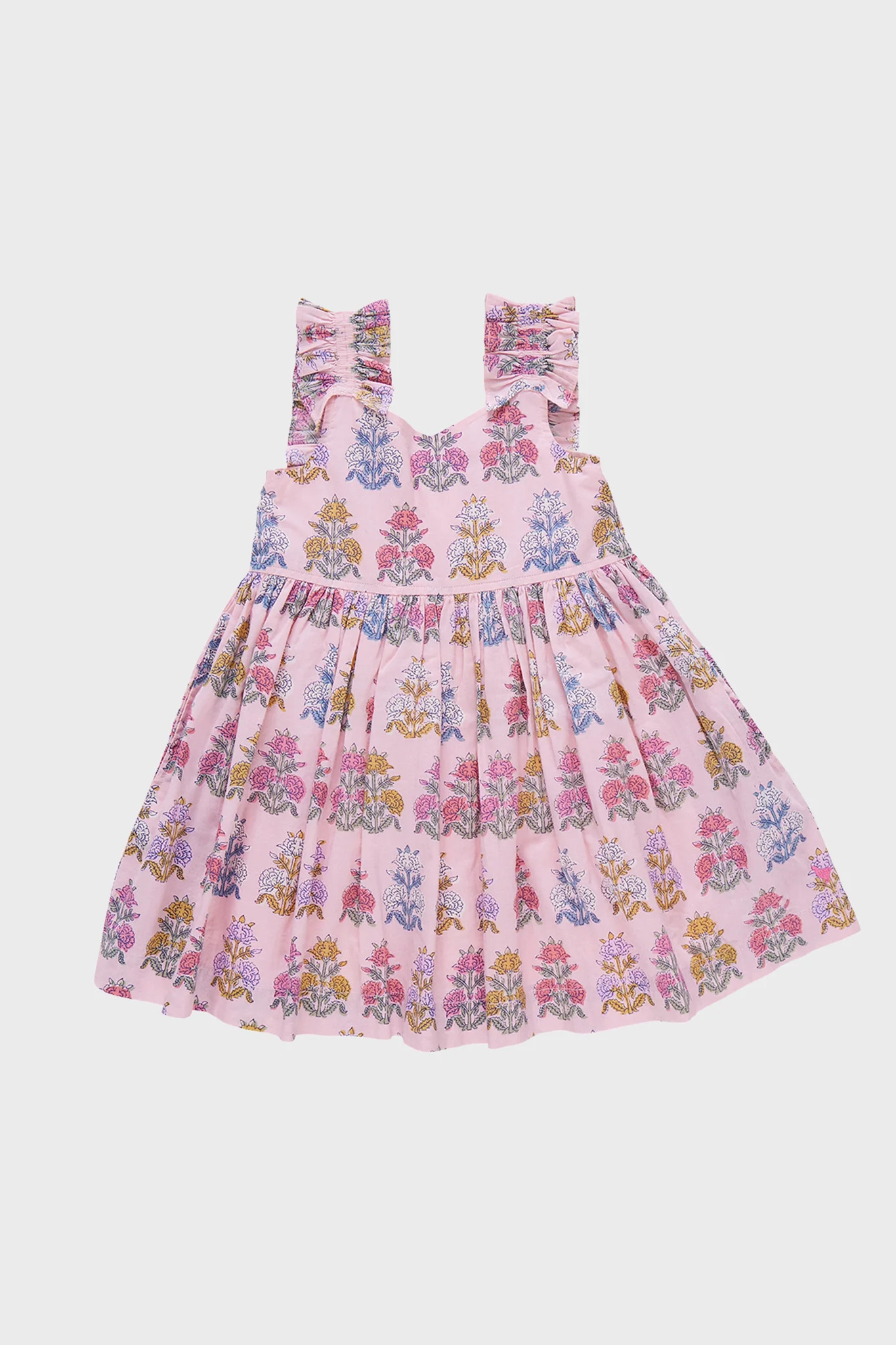 Pink Flowerette Via Dress | Tuckernuck (US)