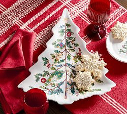 Christmas in the Country Tree Serving Platter | Pottery Barn (US)