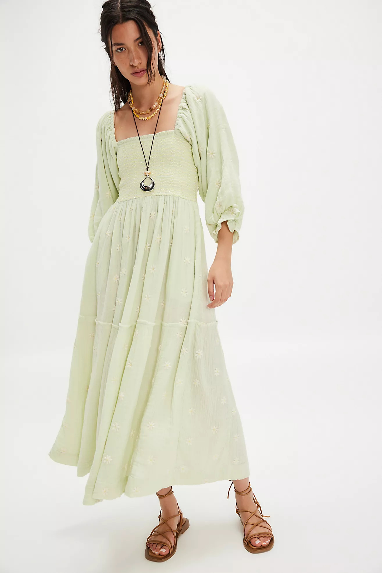 Dahlia Embroidered Maxi Dress | Free People (Global - UK&FR Excluded)