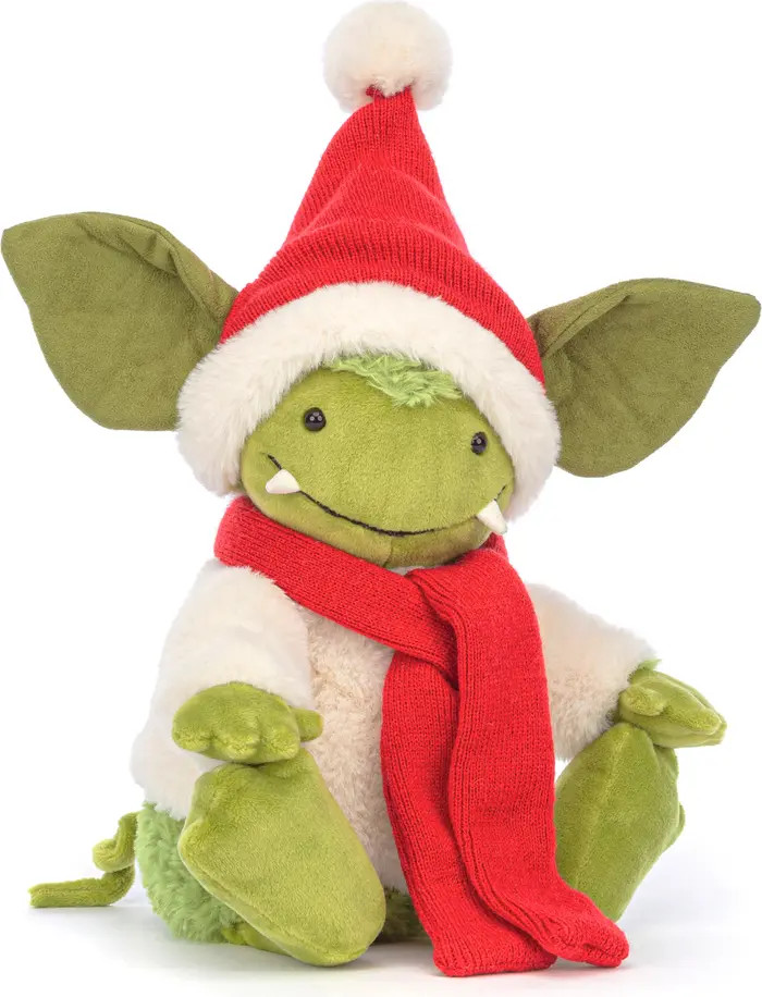 Jellycat Christmas Grizzo Gremlin Stuffed Animal | Nordstrom | Nordstrom