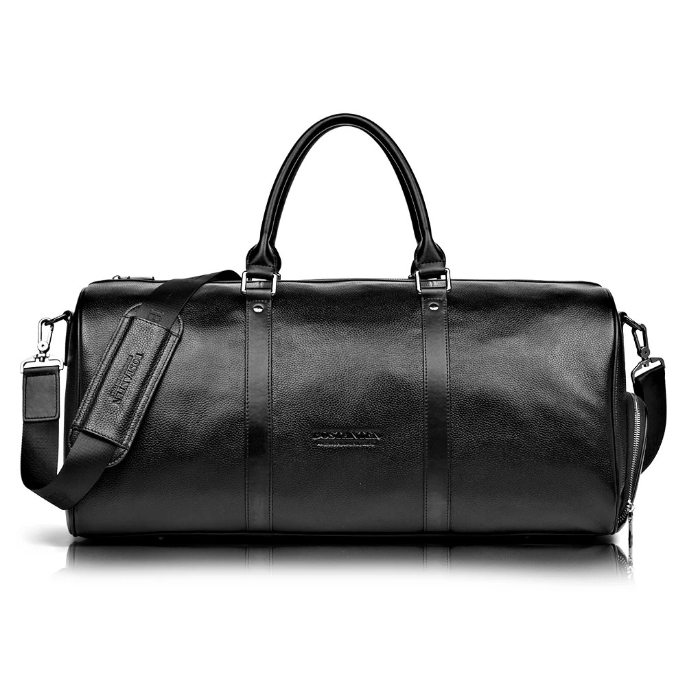 Vixen Black Leather Duffle Bag: A Luxurious and Durable Travel Essential | Bostanten