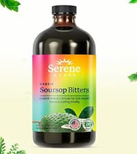 Serene Herbs Soursop Bitters Liquid - Organic Herbal Sour Sop Guanabana with Black Seed, Moringa,... | Amazon (US)