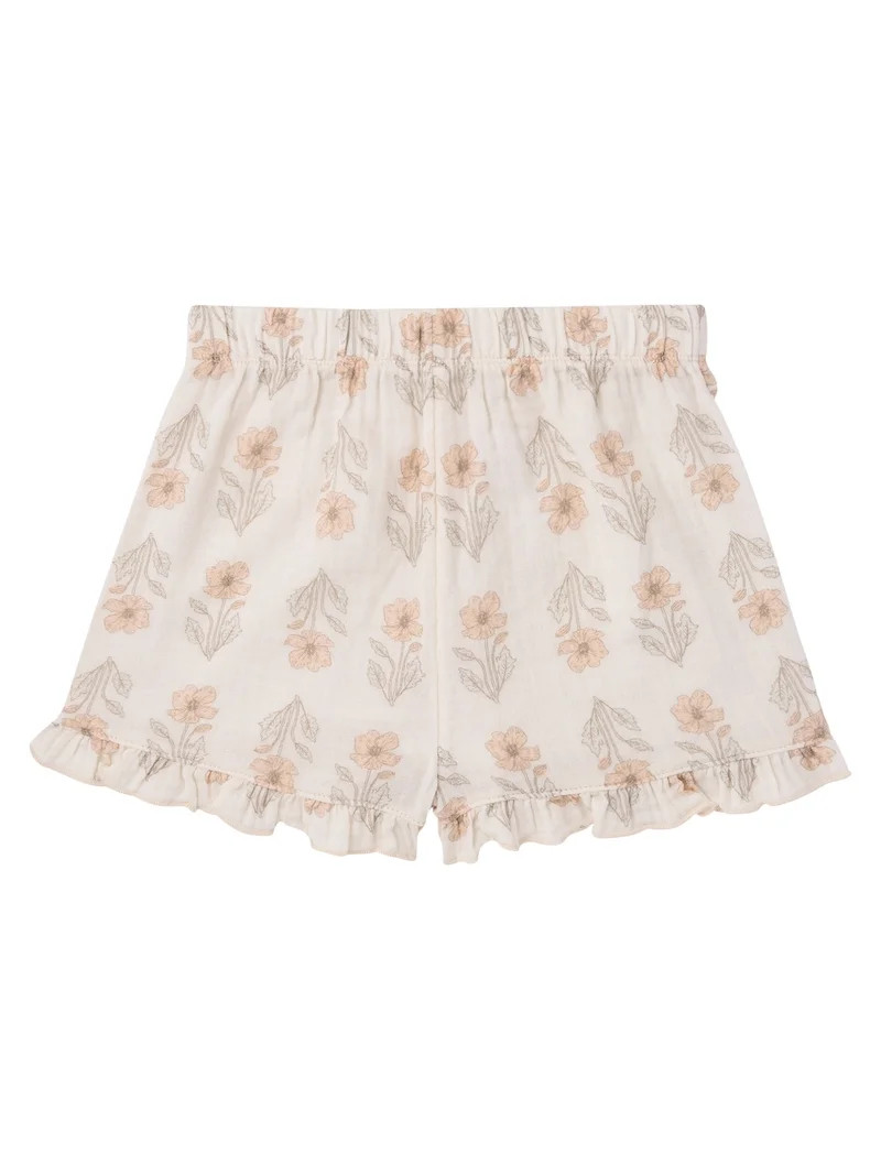 Modern Moments by Gerber Toddler Girl Top and Short Outfit Set with Crossback Detail, 2-Piece, Si... | Walmart (US)