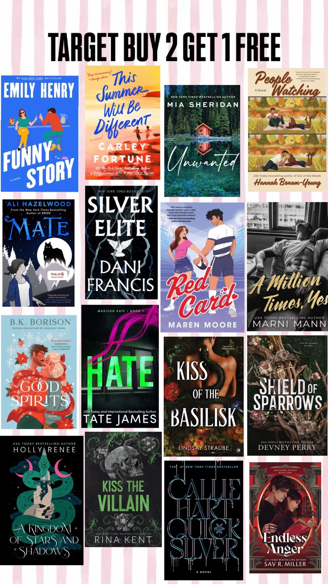 BOGO TARGET BOOKS WOOHOO 