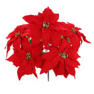 Red Oversized Poinsettia Bush by Ashland® | Michaels Stores