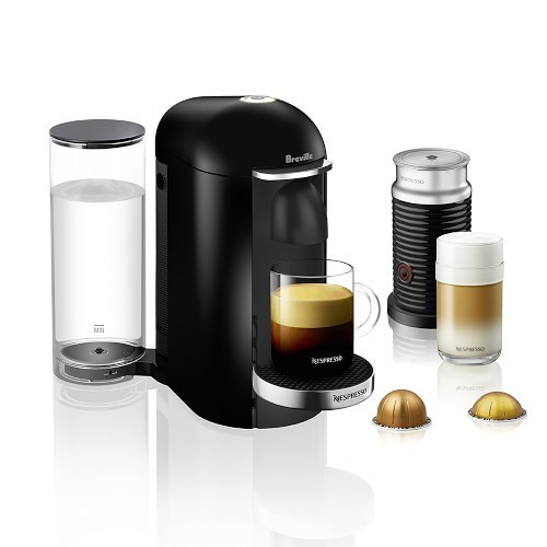 Nespresso VertuoPlus Deluxe Coffee Maker & Espresso Machine Milk Frother, Piano Black | Williams-Sonoma