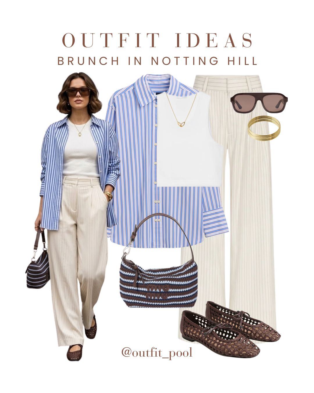 One blue striped shirt, three chic summer outfits 💙✨ Styled this classic blue striped shirt in 3 effortless ways — proving it’s the ultimate staple for vacations, brunches, and everyday summer styling 🙌 1️⃣ With a white skirt for a soft, feminine coastal look 🤍 2️⃣ With white striped trousers for that elevated European summer aesthetic ☀️ 3️⃣ With white linen pants for a breezy, minimal vacation vibe 🌴 Light, timeless, and endlessly versatile — a striped shirt is truly a summer capsule wardrobe essential 💫 To shop these outfits, check the LTK shop link in bio or join my broadcast channel 🛍️💌 (Blue Striped Shirt, Striped Shirt Outfit, Oversized Button Down Shirt, Blue Stripe Shirt Style, Chic Casual Outfit, Coastal Chic Style, Parisian Inspired Outfit, Effortless Style, Capsule Wardrobe Staple, Minimalist Fashion, Smart Casual Look, Blue Shirt with Trousers, Everyday Outfit Inspiration, Vacation Outfit Ideas, Euro Summer Style, Street Style Outfit, Timeless Wardrobe Pieces, Office Casual Outfit, Weekend Outfit Style) 

 #LTKgrwm #LTKootd #LTKTravel